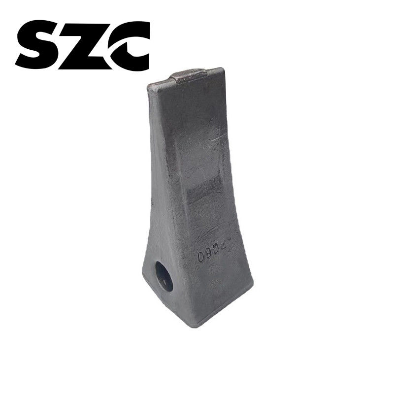 High Performance Hydraulic Excavator Bucket Teeth And Adapter Black Color